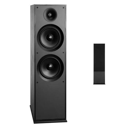 Enceinte Colonne 2 Voies-Duoku-Puissance Maximale de 600 W et Plage de Fréquences de 50 Hz à 20 kHz-Boîtier en MDF