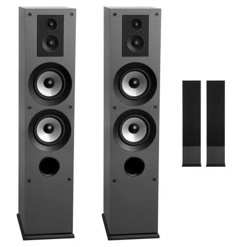 Enceinte Colonne 3 Voies-Duoku-Puissance Maximale de 145 W-Plage de Fréquence de 70 Hz à 20 kHz-Boîtier en MDF