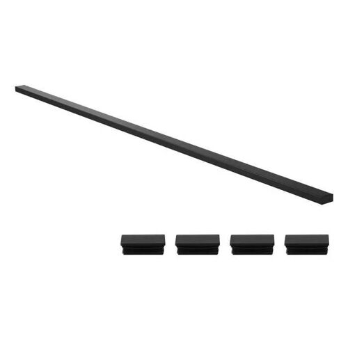Main Courante de Garde-corps - DUOKU - HT-01 - Acier Inoxydable 304 - 198 cm - Finition Noire