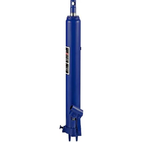 Cric Hydraulique Long-Duoku-Capacité de 8 Tonnes-Pompe à Piston Unique et Base à Chape, Cueilleur de Cerises Manuel, Bleu