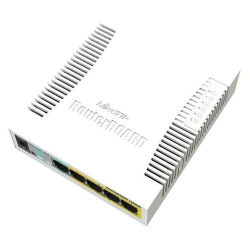 Mikrotik RB260GSP commutateur réseau Géré Gigabit Ethernet (10/100/1000) Connexion Ethernet, supportant l'alimentation via ce port (PoE) Blanc