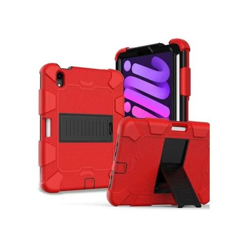 Étui iPad Mini 6 - NIKCORP - Rouge - Support ajustable - Bandoulière - Protection optimale