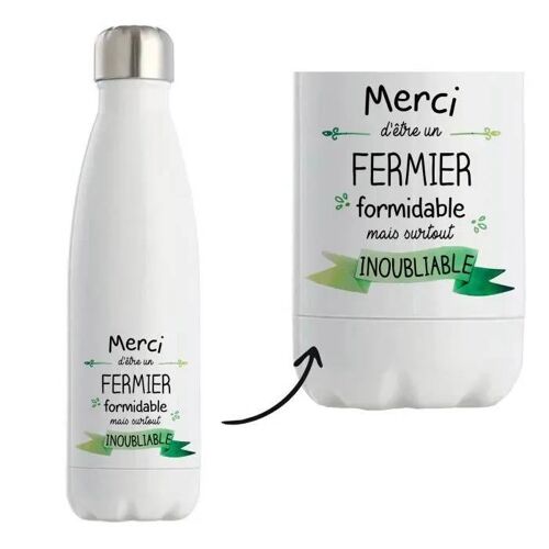 Bouteille Isotherme - Planetee - Fermier Inoubliable Homme - 500 Ml - Acier Inoxydable - Mixte