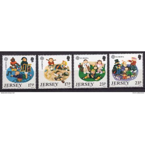 Jersey 1989 Serie Europa Jeux D 'Enfants Neuf**  Yvert N° 474-77