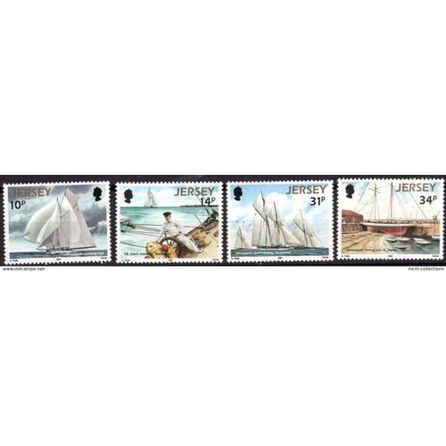 Jersey 1987 Bateau La Goelette De Course Westward Neuf** Yvert N° 390-93