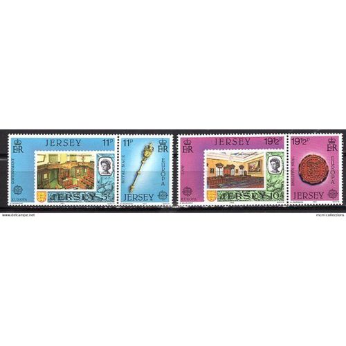 Jersey 1983 Serie Europa Grandes Oeuvres Du Genie Humain Neuf** Yvert N°293-96