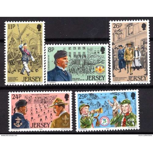 Jersey 1982 Organisation Des Jeunes Et Le Scoutisme Neuf** Yvert N° 282-86