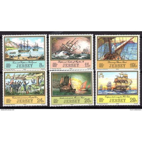 Jersey 1983 Serie Les Aventuriers De Jersey Neuf** Yvert N° 287-92