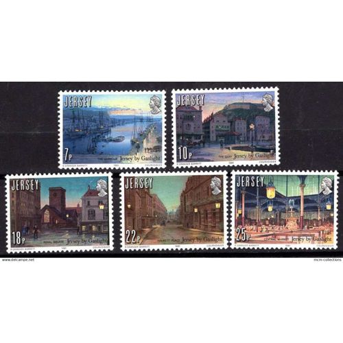 Jersey 1981 Anniversaire De L'Introduction Du Gaz Neuf** Yvert N° 251-55