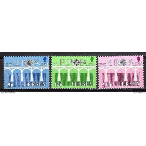 Jersey 1984 Serie Europa Le Pont De La Cooperation Neuf** Yvert N°293-96