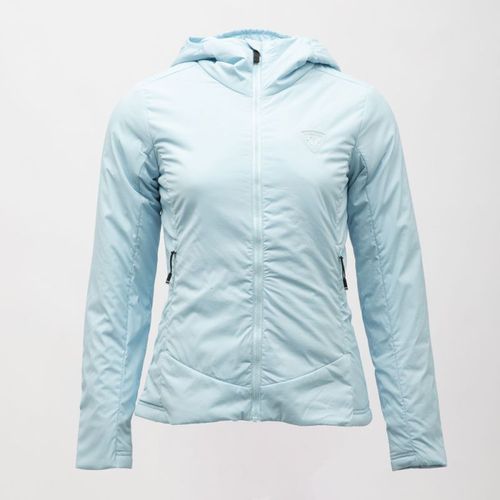 Veste Softshell Bleu Ciel Ajustée À Capuche Avec Coutures Apparentes Femme Femme Rossignol