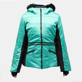 Veste De Ski Capuche Avec Fausse Fourrure Zip Coloré Femme Rossignol