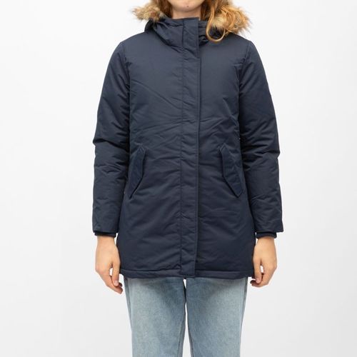 Parka Noire Beverly Avec Capuche Fausse Fourrure Beige Femme Compagnie De Californie