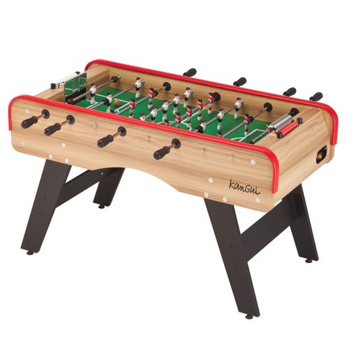 Baby foot classique - Adultes et adolescents - style café - 3 balles liège - 2 à 4 joueurs