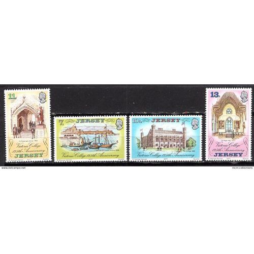 Jersey 1977 Serie Anniversaire Du College Victoria   Yvert N° 162-65 Neuf**