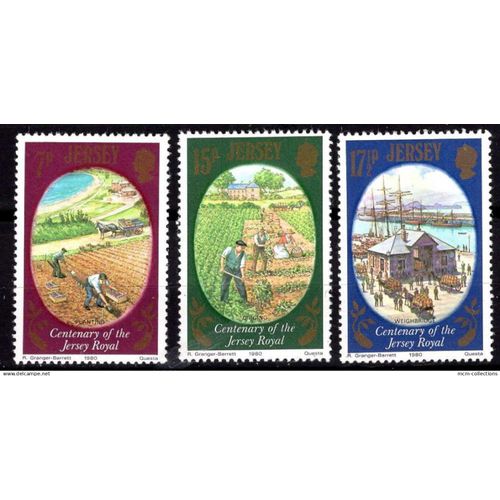 Jersey 1981 Centenaire De La Pomme De Terre Jersey Royal Neuf** Yvert N° 210-12