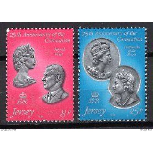 Jersey 1978 Visite Royale A Jersey   Yvert N° 179-80 Neuf**