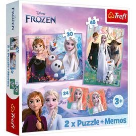 La reine des neiges Puzzle 30 et 48 piéces et memos