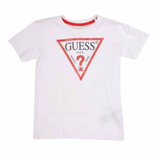Tee Shirt Basique Coton Col Rond Avec Logo Enfant Guess