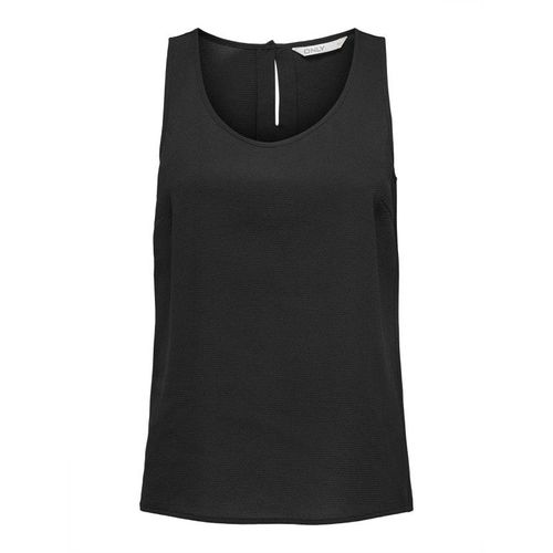 Haut Débardeur Col Rond Bouton Droit Femme Only