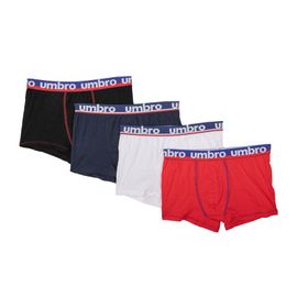 Lot X4 Boxers Élastique Bleue Coton Homme Umbro