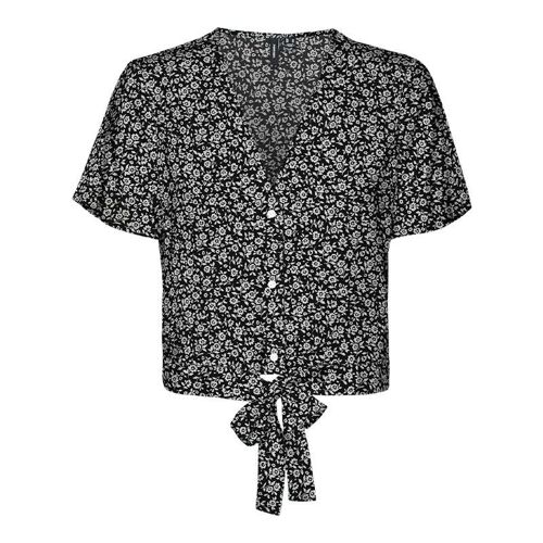 Haut Court Noué À Petites Fleurs Femme Vero Moda