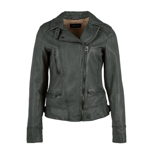 Blouson Style Perfecto En Cuir Femme Oakwood
