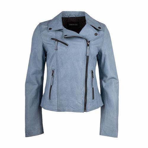 Blouson Perfecto Clips En Cuir Femme Oakwood