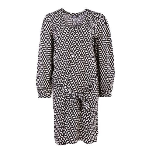 Robe Dayia Imprimé Graphique Noir Et Blanc Femme Deeluxe 74