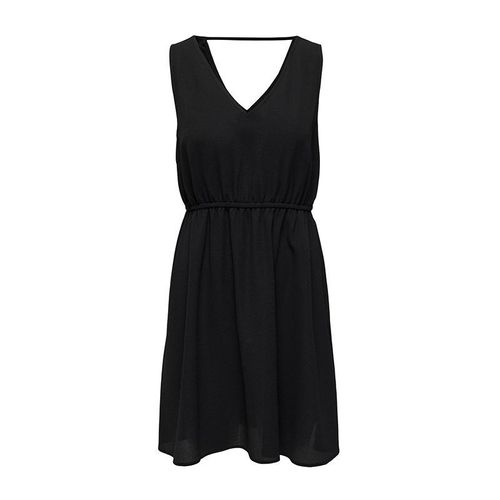 Robe Décolleté En V Taille Élastique Noir Femme Only