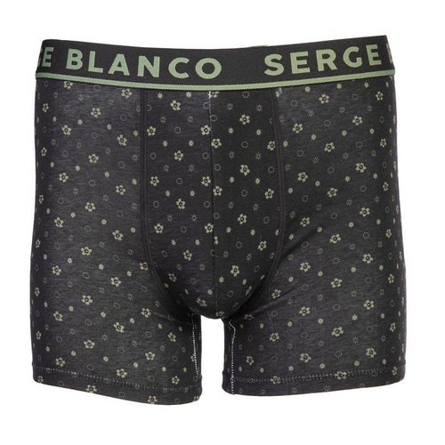 Lot De 2 Boxers Nuances De Kaki Coton Homme Serge Blanco
