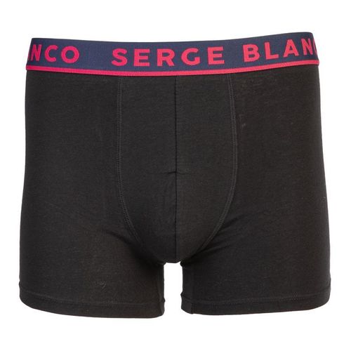 Lot De 2 Boxers Uni Et À Motifs Avec Bordure Colorée Serge Blanco Homme Serge Blanco