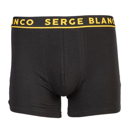 Lot De 2 Boxers Uni Et À Motifs Avec Bordure Colorée Serge Blanco Homme Serge Blanco