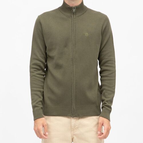 Gilet Coton Col Cheminé Avec Zip Homme Bill Tornade