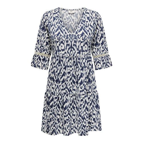 Robe Courte Motif Imprimée Manches 3/4 Femme Jdy