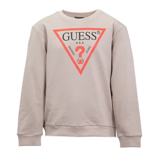 Sweat En Coton Col Rond Avec Logo Enfant Guess