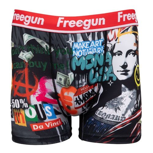 Boxer Élastique Grafiti Mona Lisa Artwork Homme Freegun