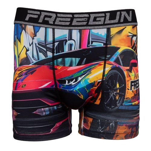 Boxer Multicolor Imprimé Voiture Et Grafiti Homme Freegun