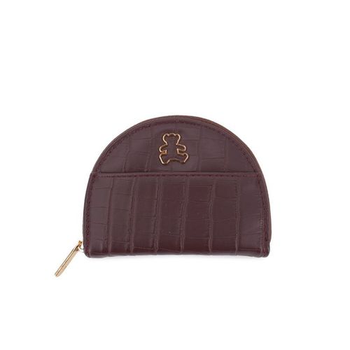 Porte monnaie motif croco logo doré Mixte LULU CASTAGNETTE