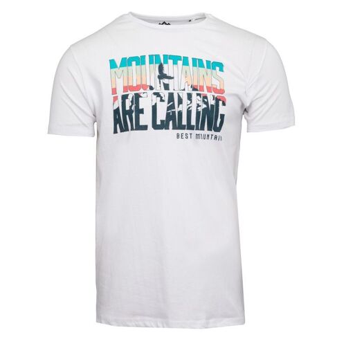 Tee Shirt Ajusté Mountains Are Calling Coton Homme Best Mountain