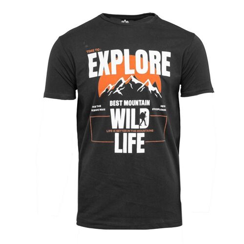 Tee Shirt 'explore Wild Life' Coton Homme Best Mountain
