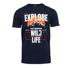 Tee Shirt 'explore Wild Life' Coton Homme Best Mountain
