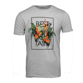 Tee Shirt Imprimé Plantes Tropicales Homme Best Mountain
