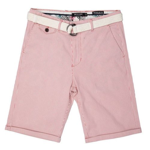 Short Peach Quentin À Rayures Avec Ceinture Homme Deeluxe 74