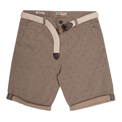 Short Imprimé Ancre Napua Avec Ceinture Tressée Homme Deeluxe 74