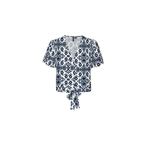 Blouse Col V À Motif Éthnique À Nouer Femme Vero Moda