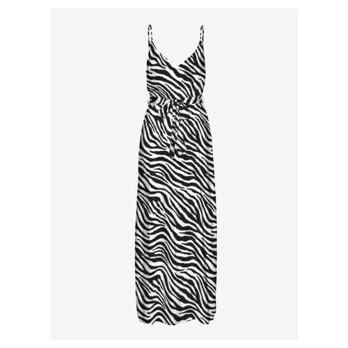 Robe Longue Avec Bretelles Imprimé Zèbre Col V Femme Vero Moda