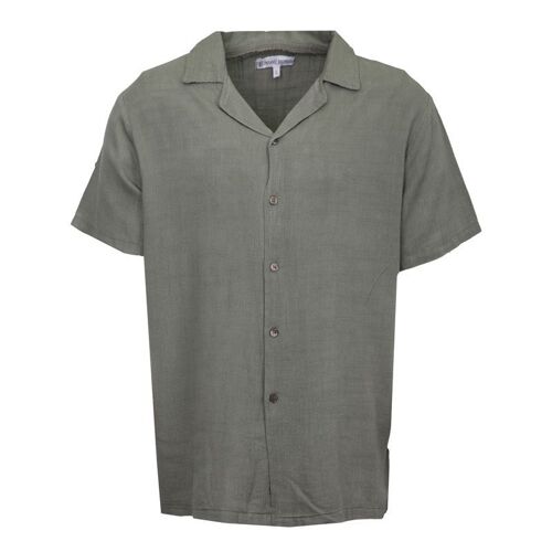 Chemise Manches Courtes Lin Mélangé Homme Paname Brothers