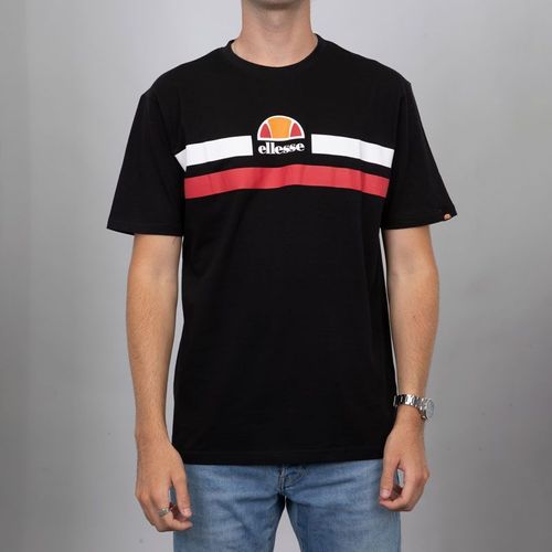 Tee Shirt Uni Avec Double Bande Manches Courtes Homme Ellesse