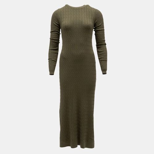 Robe Maxi Maille Torsadée Col Rond Femme Bill Tornade